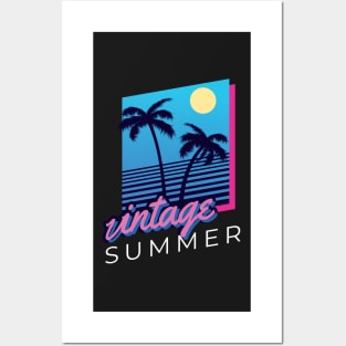 vintage Retro summer Hawaii Hippie Van Beach Surfer Longboard Aloha Posters and Art